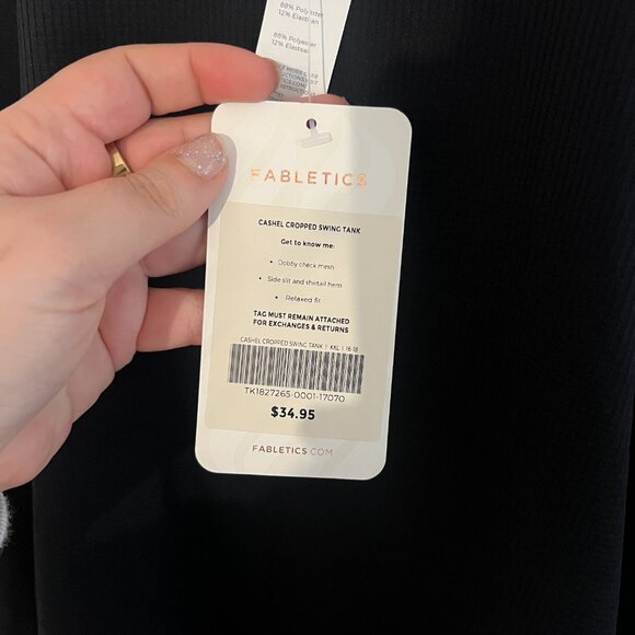 Fabletics Black Tank Top - Picture 4 of 8